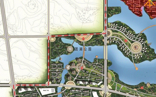 湖区片区规划总平图