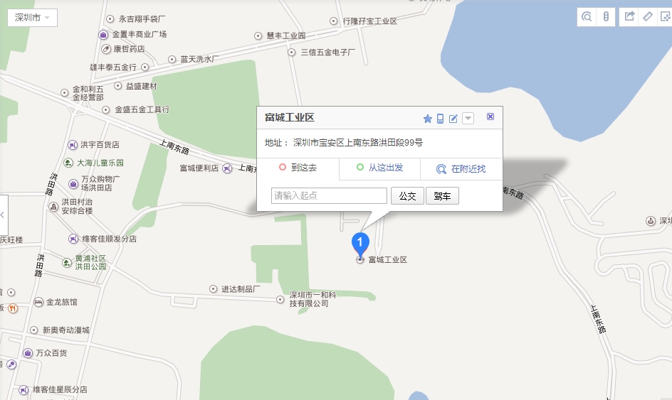 公司位置示意图