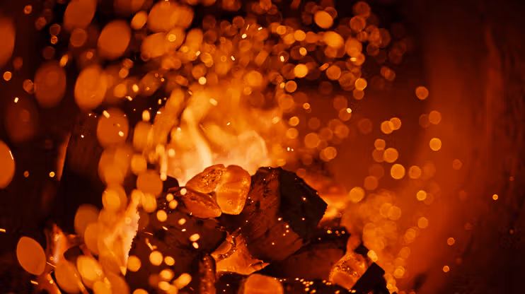 Preserve the pit bbq fire coals